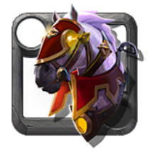 Mage Adventurer's Armored Horse