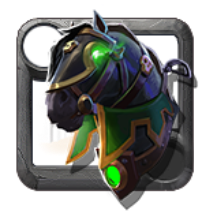 Rogue Adventurer's Armored Horse